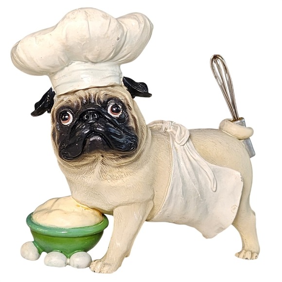 Westland Giftware Other - WESTLAND Giftware PUGNACIOUS Chef  Baker Pug Figure Collectable Decor RETIRED